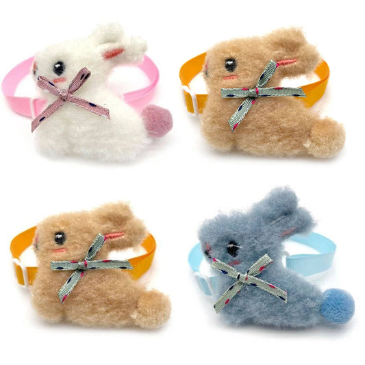 Easter Rabbit Bowties Collars for Cats and Dogs
