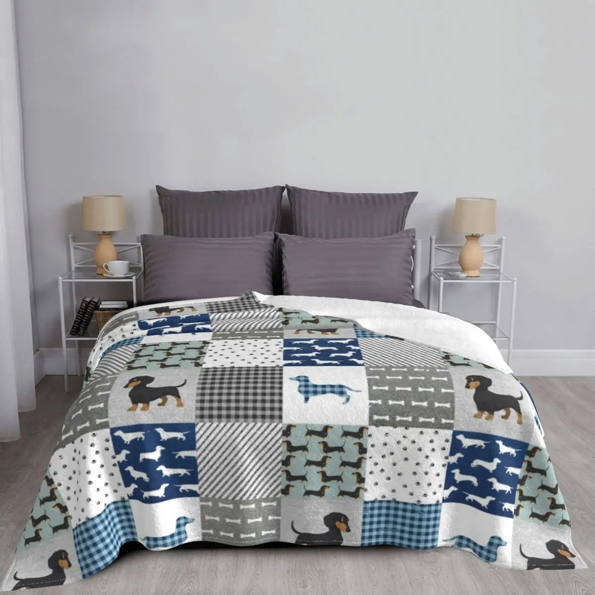 Fleece Checkerboard Blanket Quilt