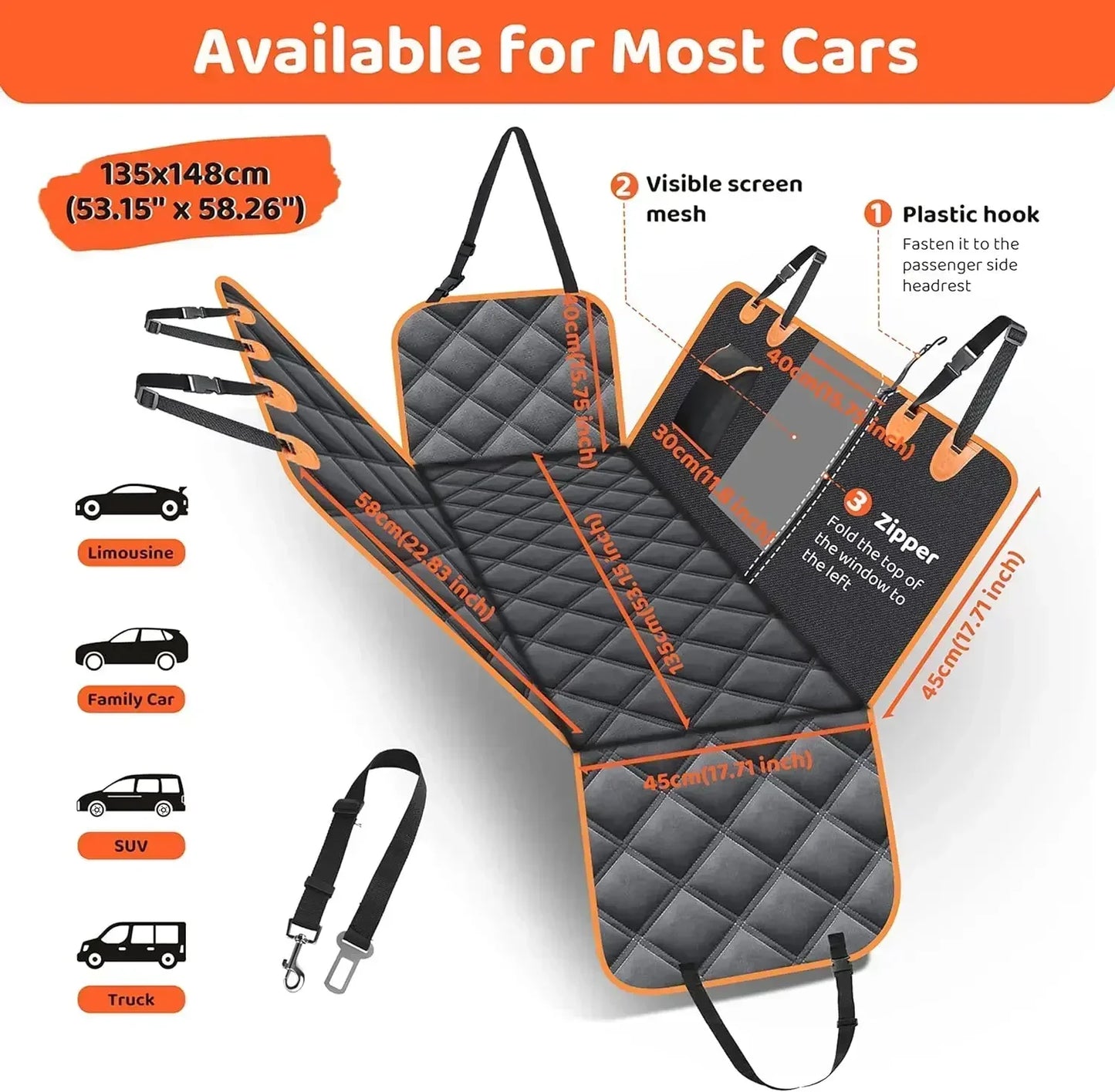 Back Car Seat Protective Mat