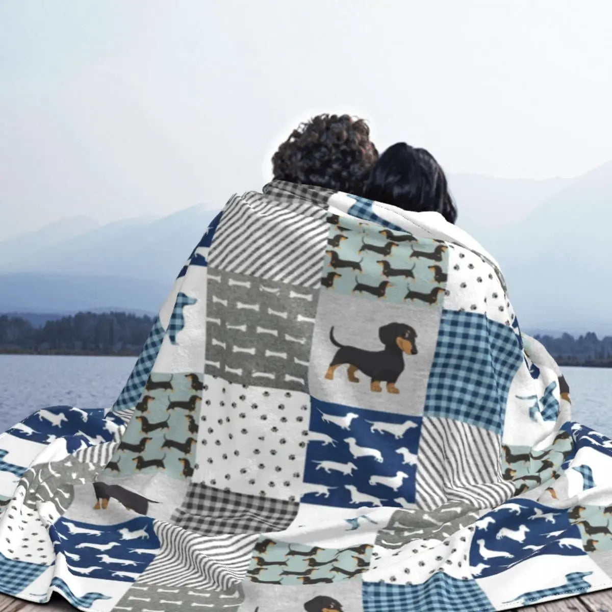 Fleece Checkerboard Blanket Quilt