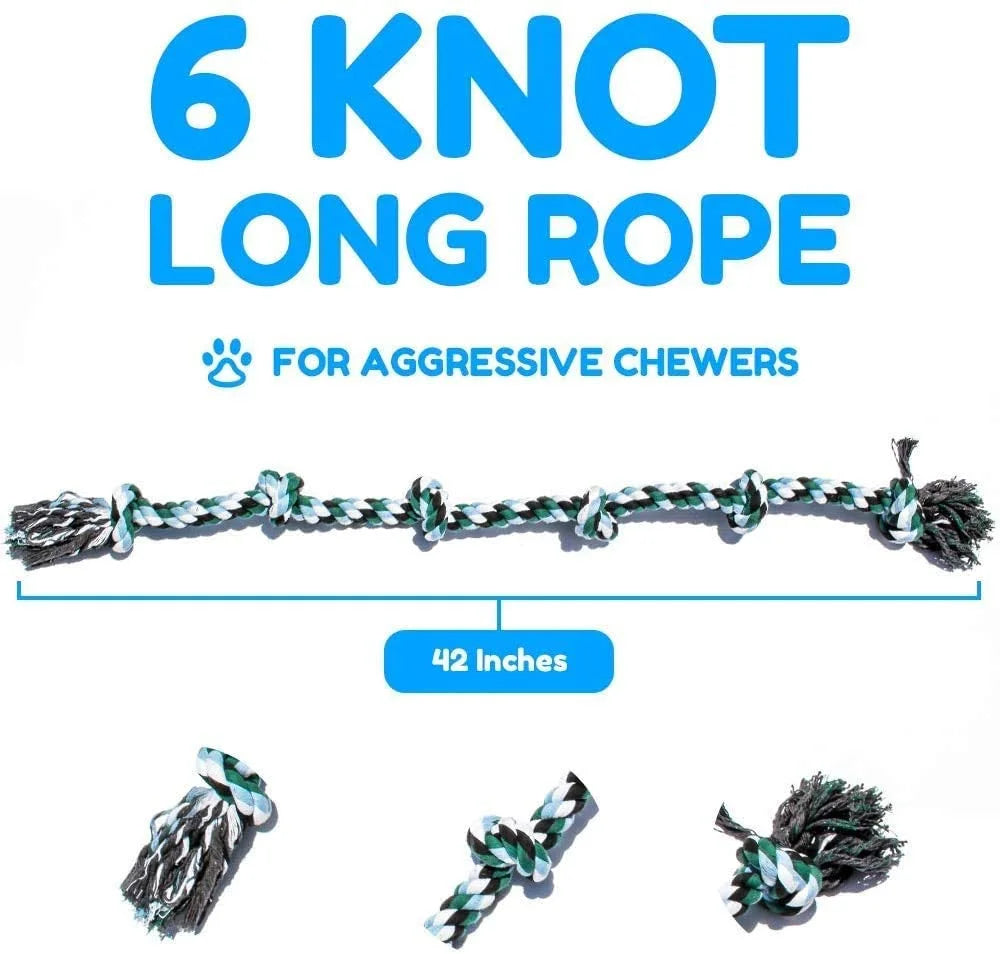 Giant Rope for Extra Large Dogs 42" Long with 6 Knots