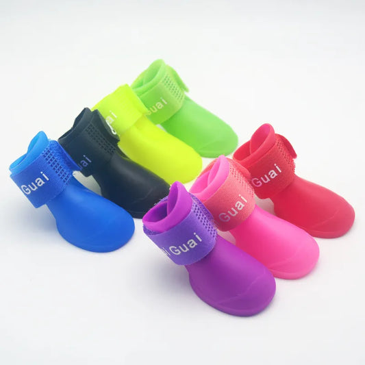 Waterproof Anti-Slip Rubber Boots for Paw Protection