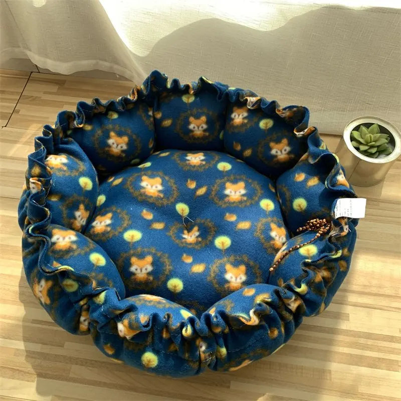Nest  Bed with Drawstring Dual Use Cushion